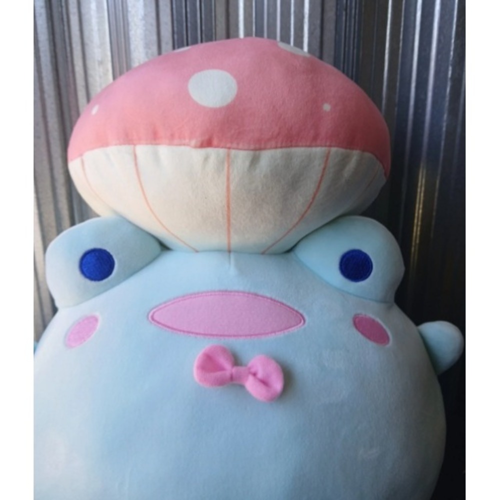 Rainy Lune Plush Toy Unisex 14 Inch Blue Mushroom Friend The Frog Round 1- NWT